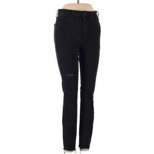 Articles of Society - Ripped Mid Rise Skinny Jeans - Black. Size 26.